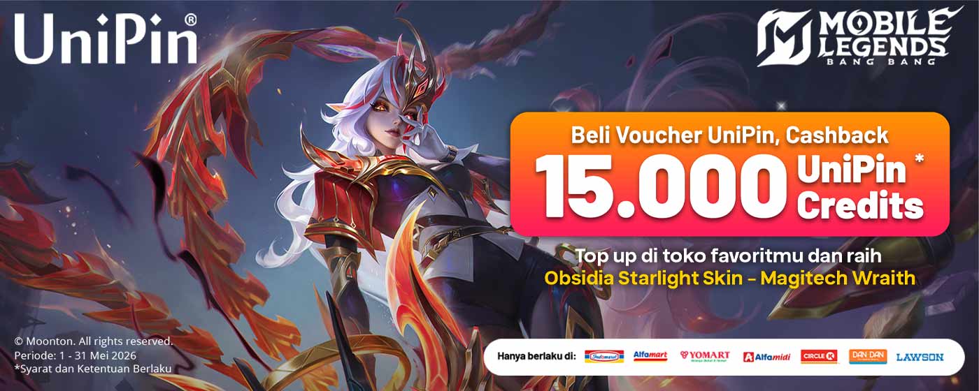 Skin Baru Obsidia Telah Hadir! Dapatkan Magitech Wraith Sekarang & Cashback hingga 15000 UniPin Credits!